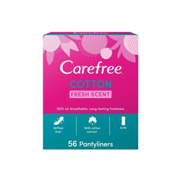 CAREFREE FRESH COTTON 56PCS