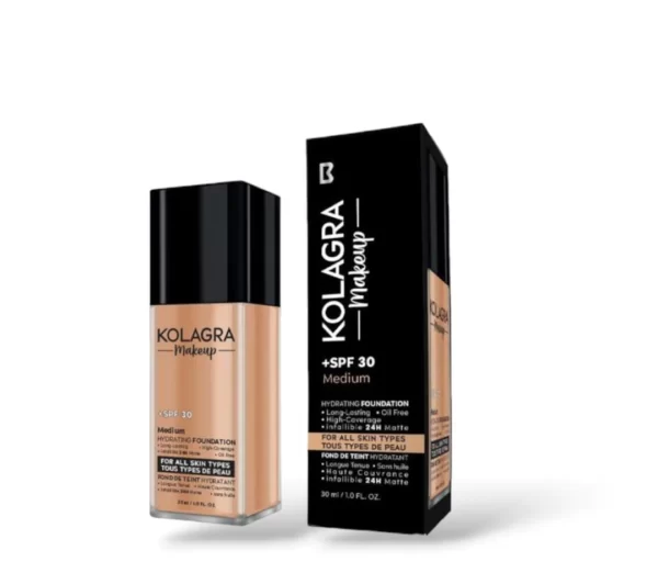 KOLAGRA HYDRATION FOUNDATION MEDIUM +SPF 30