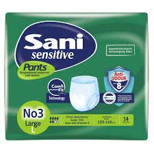 SANI SENSITIVE PANTS 14PCS L